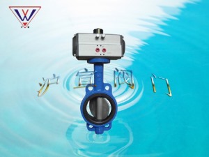 （全襯）氣動對夾襯膠蝶閥