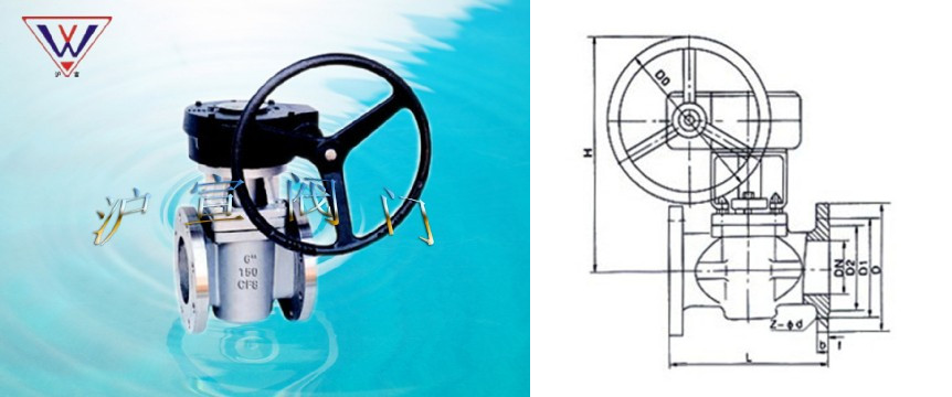 美標(biāo)法蘭卡套式旋塞閥